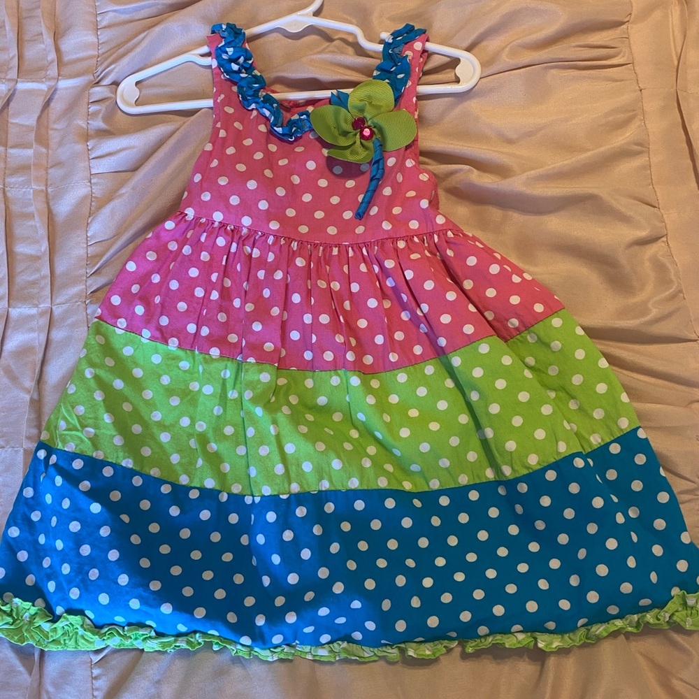 Bright Polka Dot 24 Month Dress